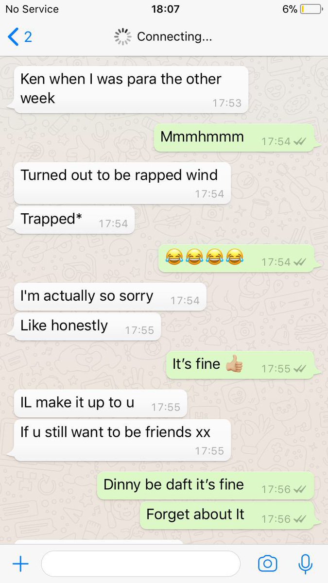 HendryNickie's tweet photo. Some girl told my pal that she was pregnant with his baby &amp; been giving him abuse all week then messaged him today to tell him it was a trapped fart 😂😭💨 https://t.co/b63cVOXuao