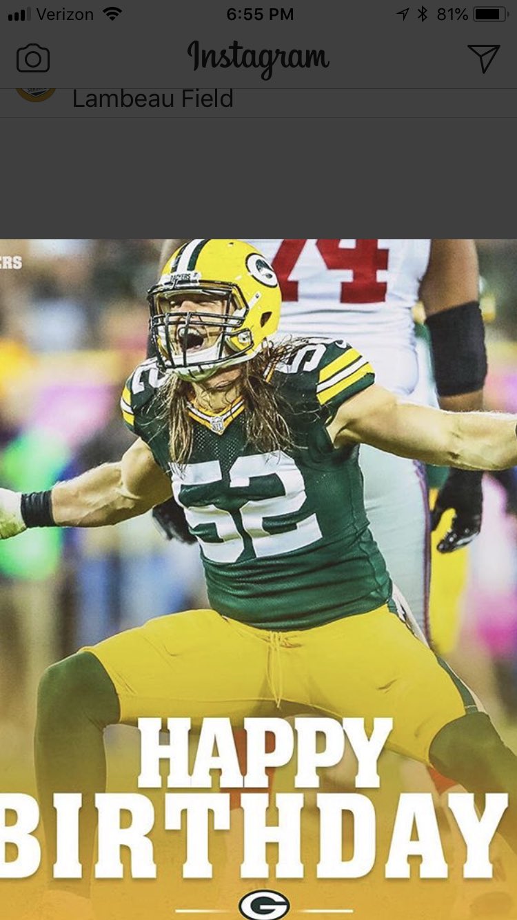 Happy Birthday! To the one and only Clay Matthews!  