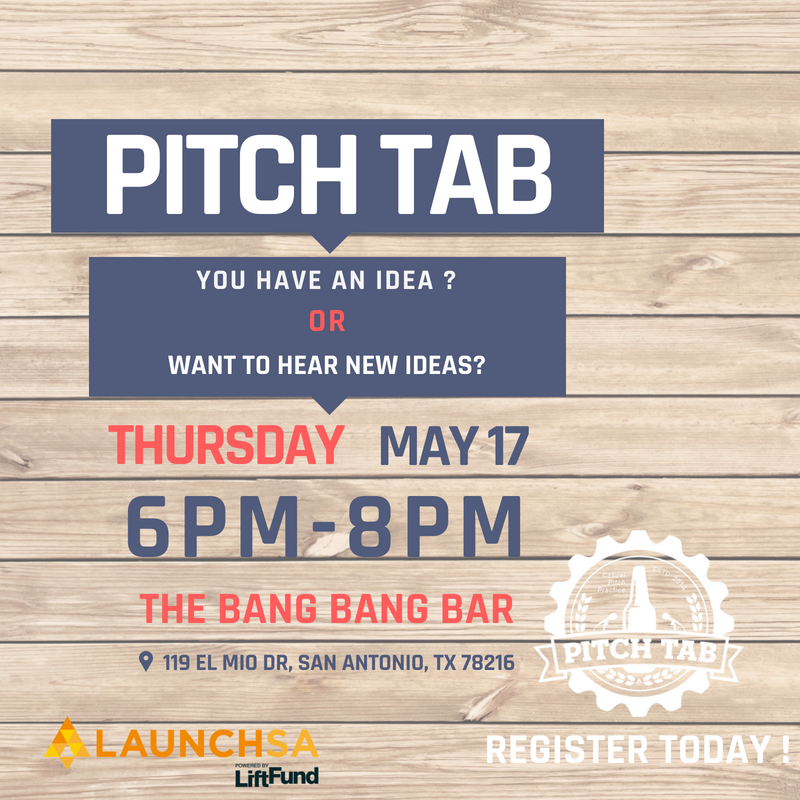 Don't forget to apply to pitch at Pitch Tab and get a chance to win a $125, $75 or $50 Gift Card! Apply here: launchsa.org/pitch-tab-appl…
Come listen to some innovative ideas and make connections with other entrepreneurs in the community! Register here! eventbrite.com/e/pitch-tab-2-…