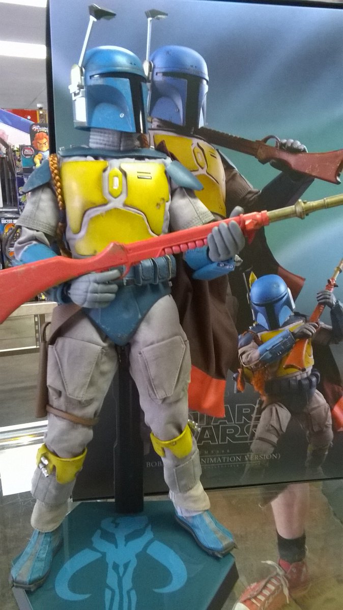 PortlandTFAW's tweet photo. The Fett is STRONG with TFAW!!
#bobafett #animatedversion #hottoys #tfaw #starwars https://t.co/VvUbAgi8aV