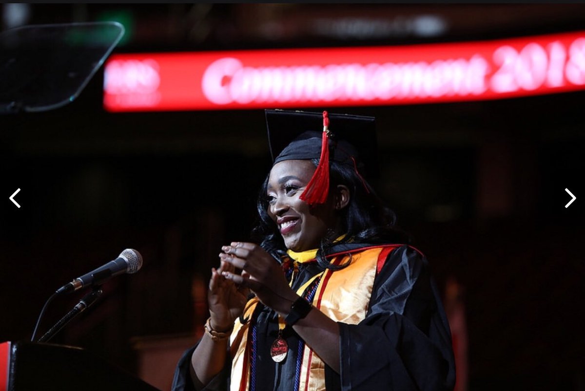 doeseen's tweet photo. Graduated Today 
Delivered a speech to over 15,000 people alongside the queen herself @IAMQUEENLATIFAH 

Student Body President 
3.96 GPA 
Only God deserves all the accolades ❤️🙌❤️ https://t.co/D1RiHFdGhc