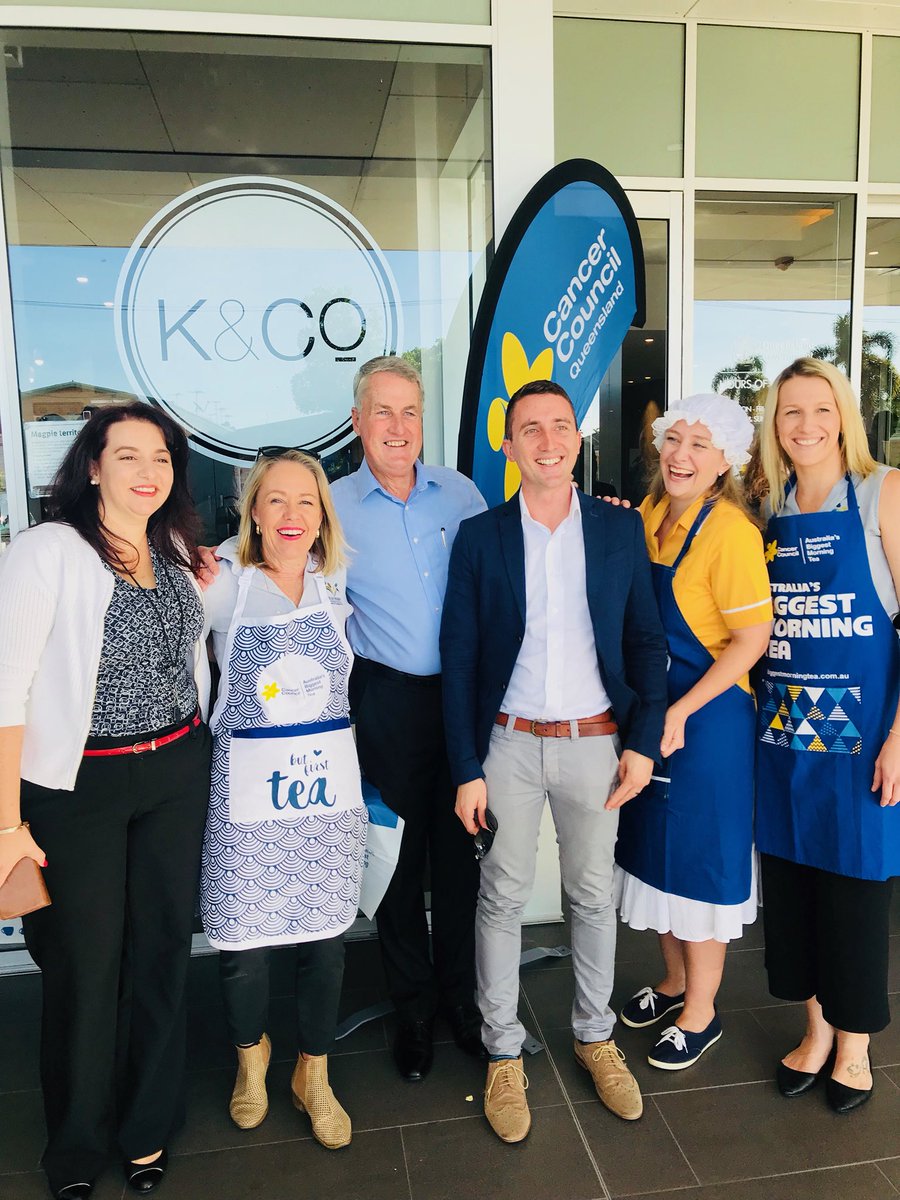 More than 700 people in Mackay are currently living with cancer according to our mayor <a href="/GregWilliamson/">gregwilliamson</a>. That is too many. An awesome spread at K&amp;Co #mackay #mackayregionalcouncil #australiasbiggestmorningtea #exploreproperty #cancercouncil