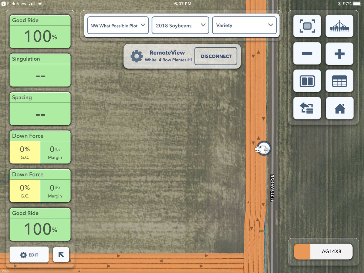 Steve_CarlsenWC's tweet photo. God I love being able to look at different trials going in when I’m 150 miles away!!! #plots #plant18 #pproject #soyshot #bushels https://t.co/LN71g9cz24