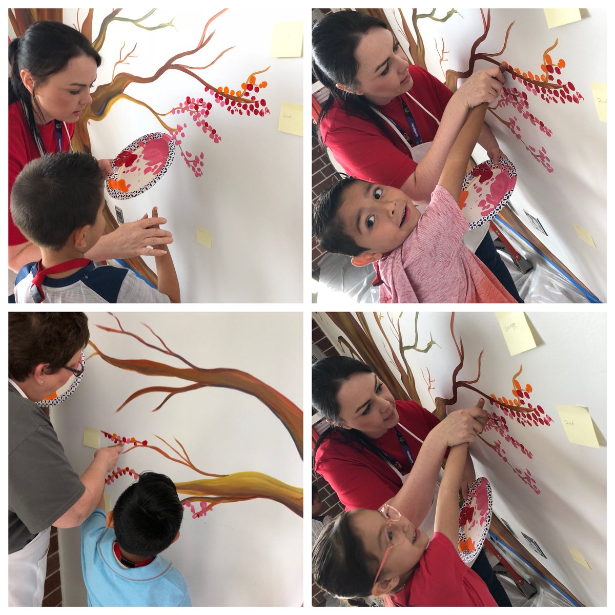 Mrs_Quinteros's tweet photo. Leaving their thumb print as the first ever @HooverCFISD students with our very own artist @MsB_ArtTeacher  @HooverHLibrary Sorry I couldn’t get everyone’s picture!! https://t.co/gDKv6cy8tL
