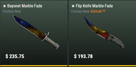 Penneven banjo procent DaddySkins Twitterren: "These two Marble fade knives were unboxed from the Chroma  case worth only $1.49! https://t.co/P1f8UvpNqw" / Twitter