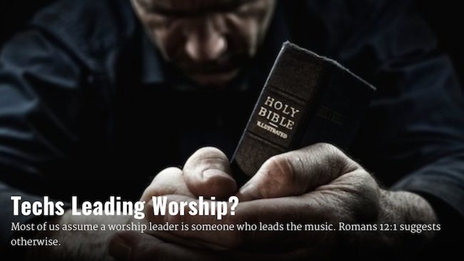 As a tech director you probably see yourself and your ministry as a support to the pastor and the worship pastor --- kind of a sub-ministry. I am guessing that you probably don't classify yourself as a worship pastor. But what if...? #worshipleader  churchproduction.com/ministry/techs…