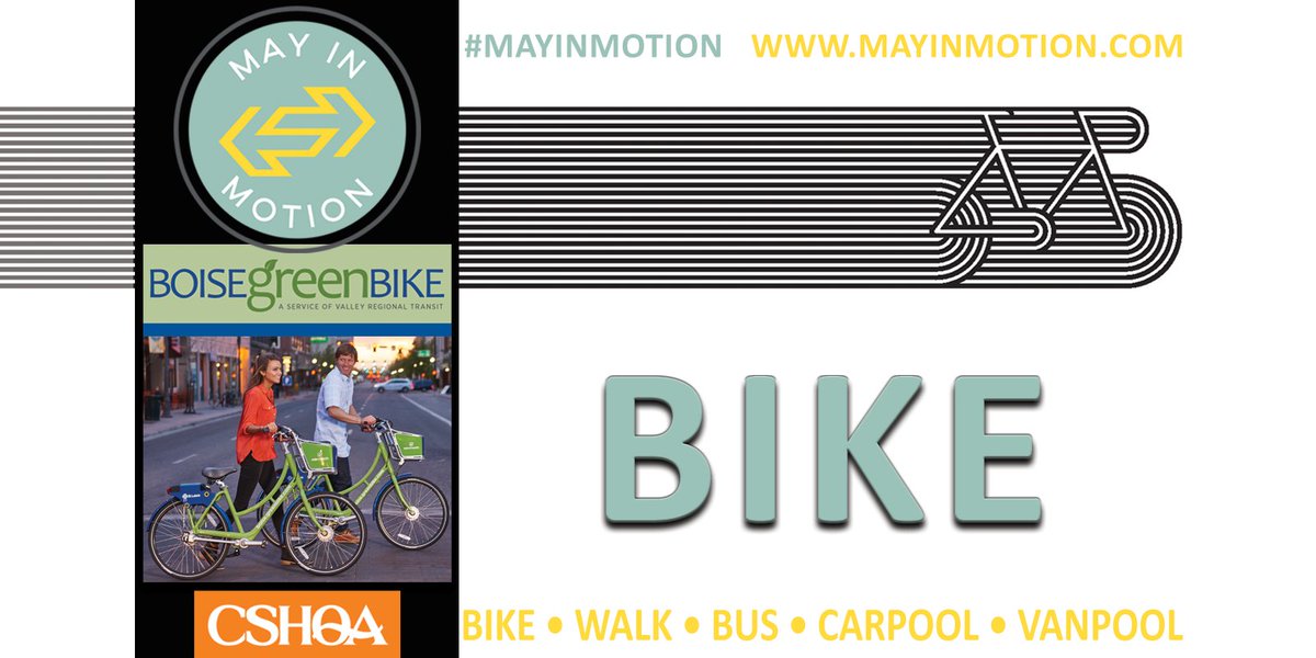 CSHQA's tweet photo. CSHQA is celebrating #BoiseBikeWeek! Check out this link for more info: https://t.co/B375QkgxOy
Go to https://t.co/RWVH3nNxCi and click on “Become a Member” to ride FREE during #MayInMotion
Let’s get moving! #teamCSHQA
@BoiseBikeWeek
@ACHDCommuteride
@boisegreenbike https://t.co/k4Fem0pznM