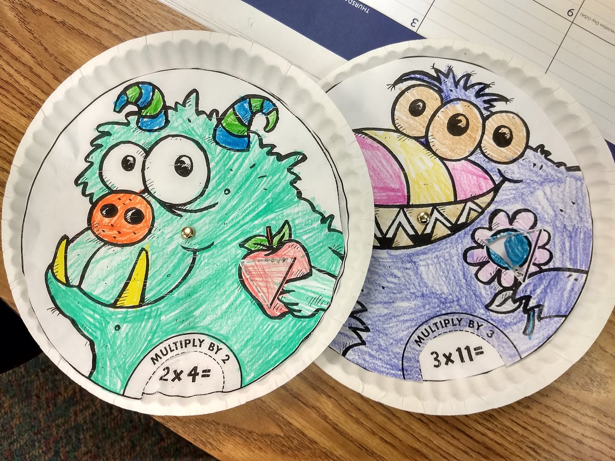 LaheraLegends's tweet photo. Multiplication Monsters are helping us learn our facts for 3rd grade! βοΈ #GettingReadyFor3rdGrade #FREOwls @FreOwls @CitrusSchools https://t.co/7WLEExJam1