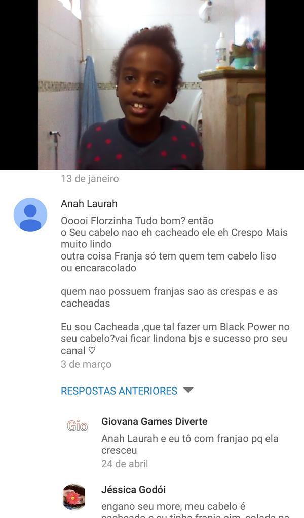 carolinnega's tweet photo. apresento a vocês minha mais nova YouTuber favorita. 
uma garotinha negra precisa nascer forte. https://t.co/pzvWuV6HX9