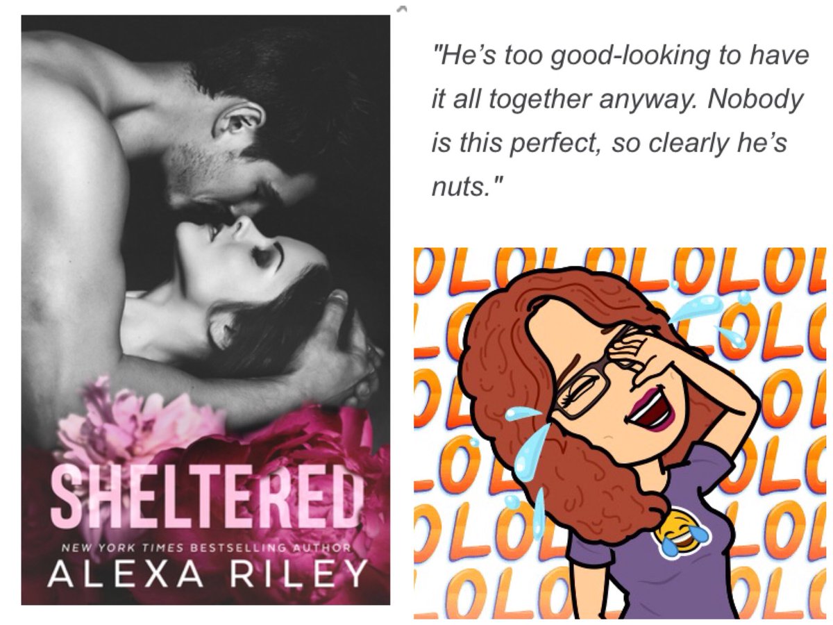 booksnobsue's tweet photo. "He’s too good-looking to have it all together anyway. Nobody is this perfect, so clearly he’s nuts." 😂

Ha ha... #Sheltered #AlexaRiley #SoDamnFunny #SafeRead #MyAddictionIsReal #AllThingsAlexaRiley @_AlexaRiley 

Add to #Goodreads nowish:
https://t.co/5p3YqTF8rL https://t.co/zX1rs7P8YA