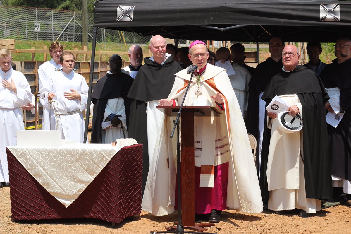 CatholicHoos's tweet photo. The Ceremonial Groundbreaking to pave the way for our new church construction was today! 

Thank you Bishop Barry Knestout and the @RichmondDiocese and Very Rev. Kenneth Letoile O.P. and @opeast https://t.co/qT6FocPBdi