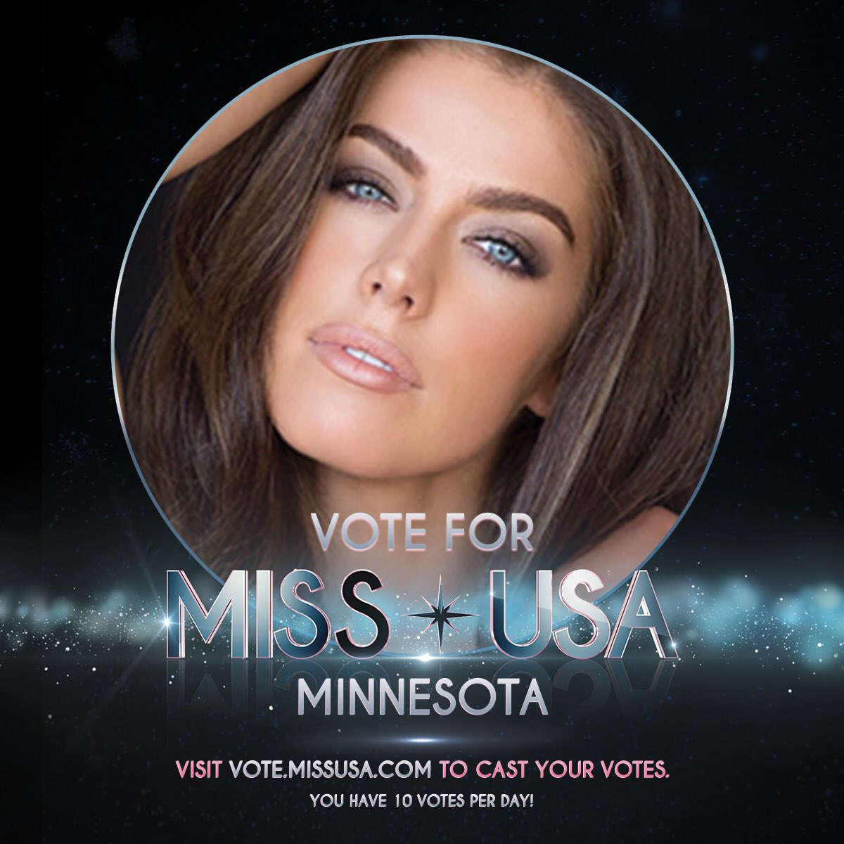 VOTE for me to secure my place in the semifinals at <a href="/MissUSA/">Miss USA</a>! You can vote up to 10x per day on VOTE.MISSUSA.COM #teammn #skol #missmnusa #MissUSA2018