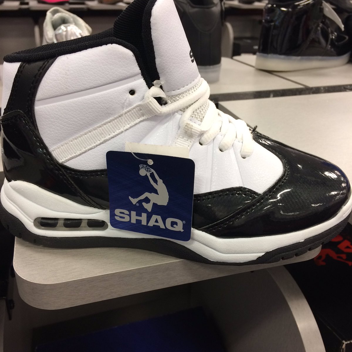 SECUREASQUAD's tweet photo. @SHAQ had to get my son (2) pair of your sneakers big bro https://t.co/BUHFGxQHpd