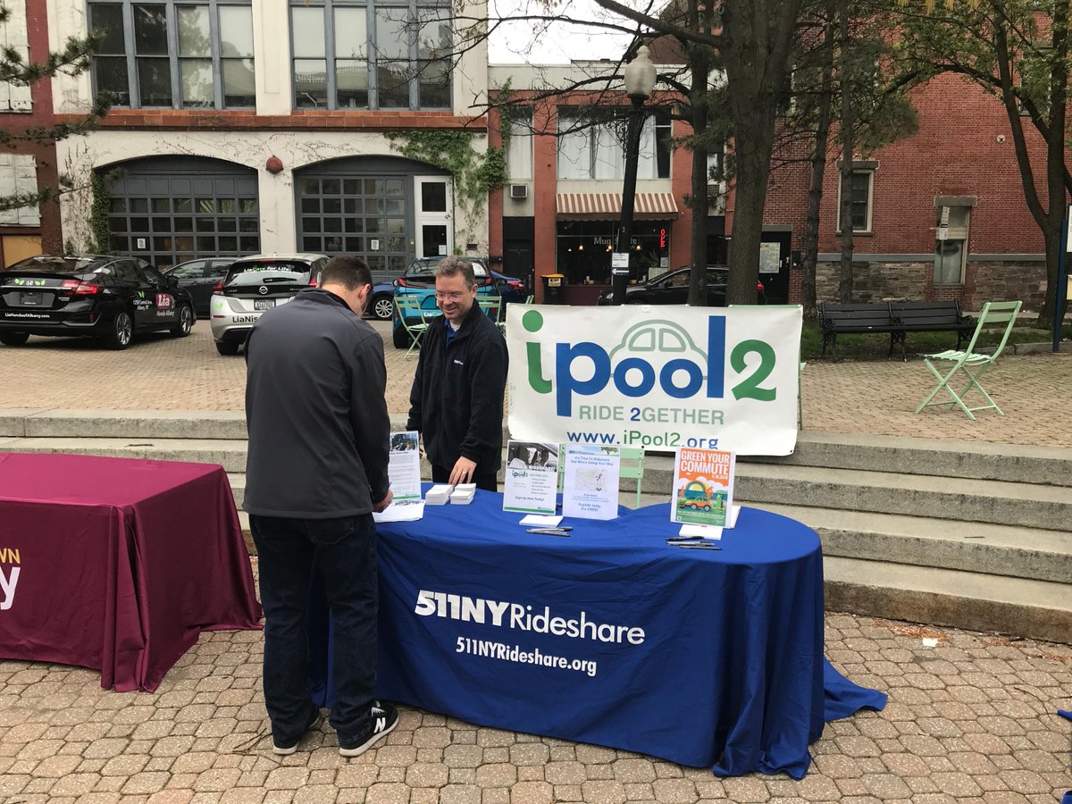 511NY_Rideshare's tweet photo. Green Your Commute day is only a few days away! Today we helped people choose #greencommutes in #Albany with @NYSDEC! How are you greening your commute? #GYCD2018 https://t.co/ulEkCr8FGS