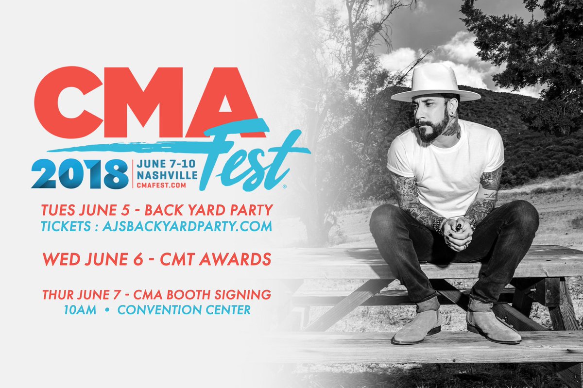 aj_mclean's tweet photo. Officially the official announcement about what weβre about to get into at #CMAFest! Get your tickets to my Back Yard Party NOW!! https://t.co/5fa0eDrpl9
#ajsbackyardparty https://t.co/7ZzyXKW2Qo