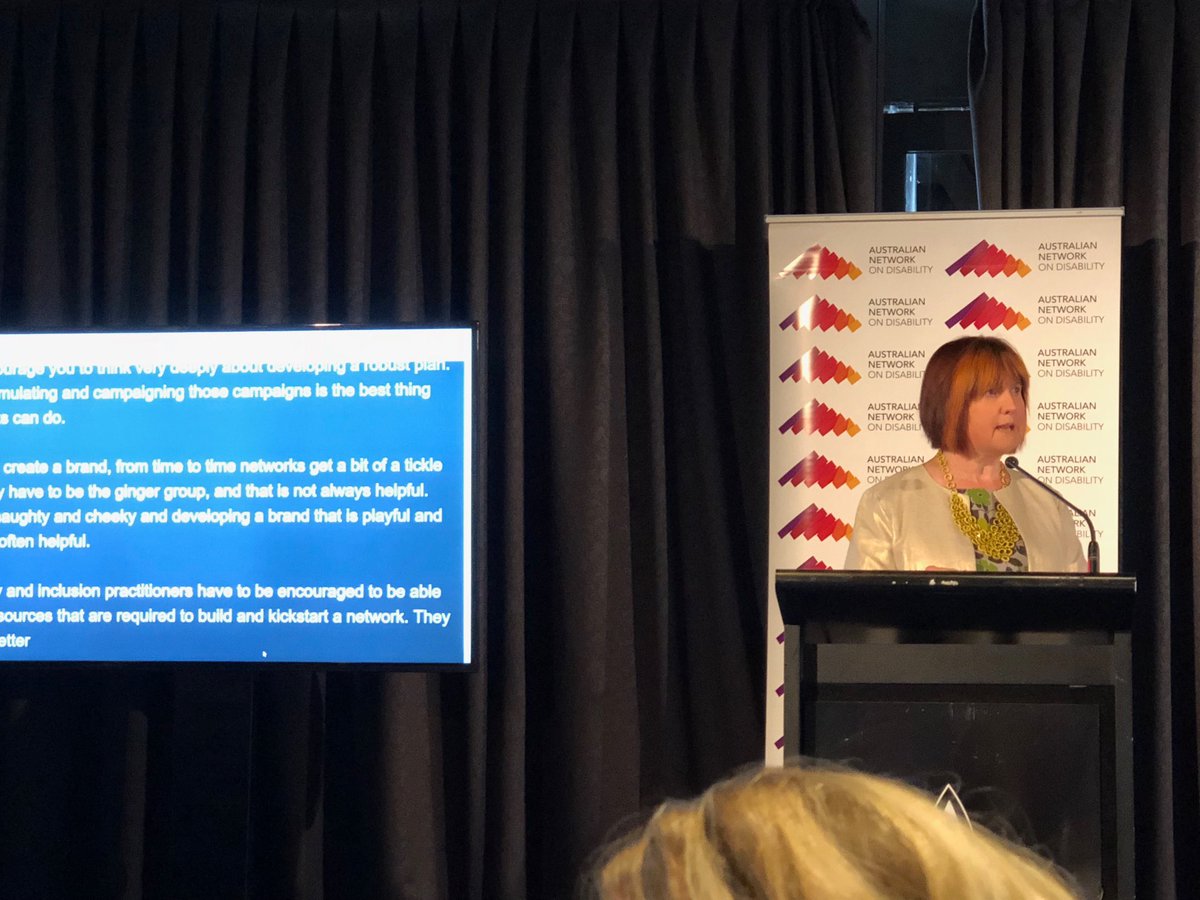 “Be playful and energetic” <a href="/KateNashOBE/">Kate Nash OBE 💜</a> advises disability and inclusion practitioners to develop a brand that is not too serious #ANDconf18