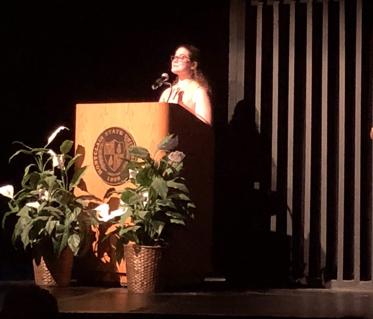 gl_hilltop's tweet photo. ASM Danielle accepting the award for Suite Surrender’s Outstanding Achievement in STAGE CREW at the Montclair Theatre Night Awards! https://t.co/IoN9PVdqnd