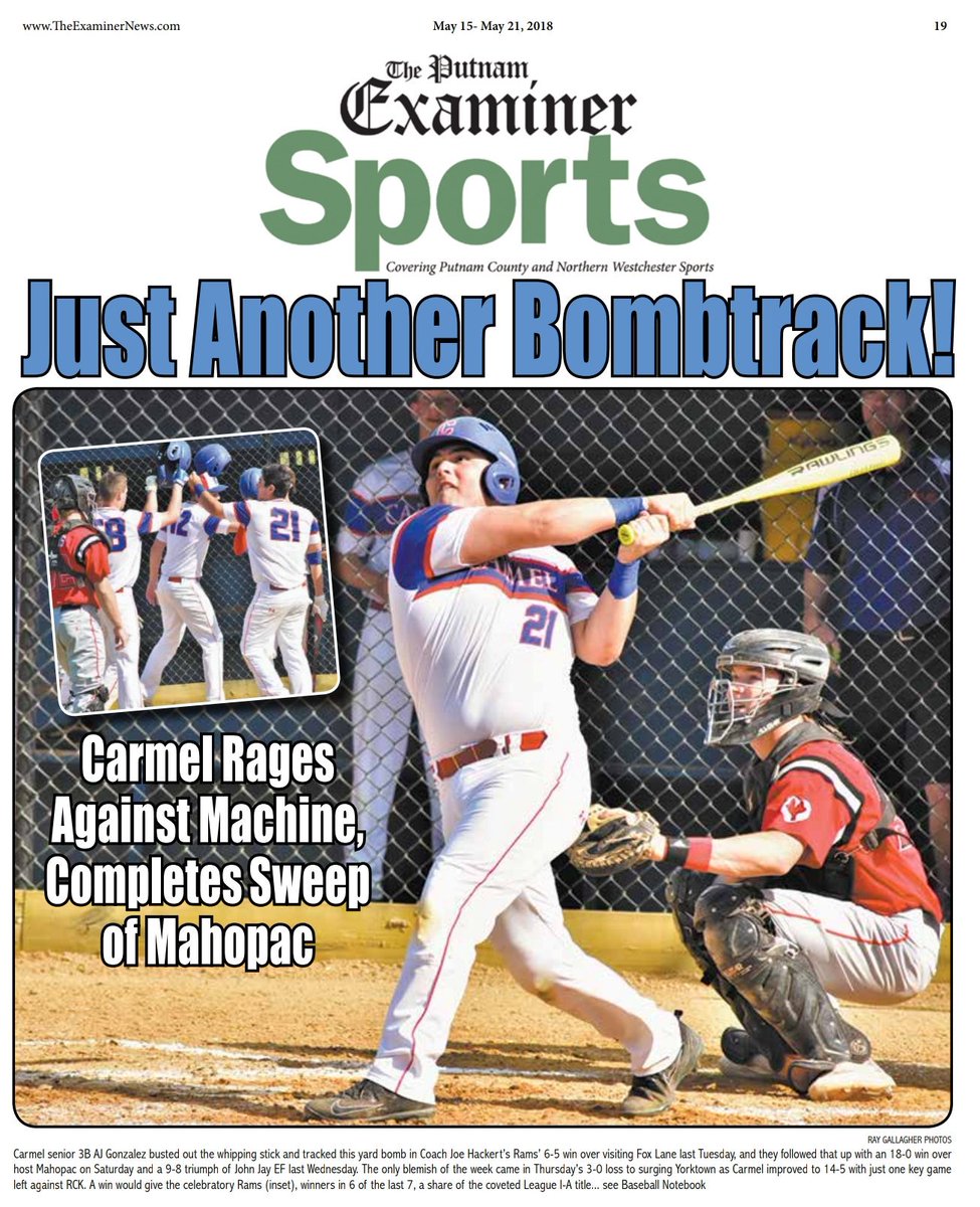 Ray Gallagher 🇺🇸 (@directrays) on Twitter photo Coming down the home stretch here, read all about it <a href="/ExaminerMedia/">Examiner Media</a> on news stands 2moro <a href="/CarmelBase/">Carmel Baseball</a> <a href="/CCSD_Athletics/">CCSD Athletics</a> Coming down the home stretch here, read all about it <a href="/ExaminerMedia/">Examiner Media</a> on news stands 2moro <a href="/CarmelBase/">Carmel Baseball</a> <a href="/CCSD_Athletics/">CCSD Athletics</a>