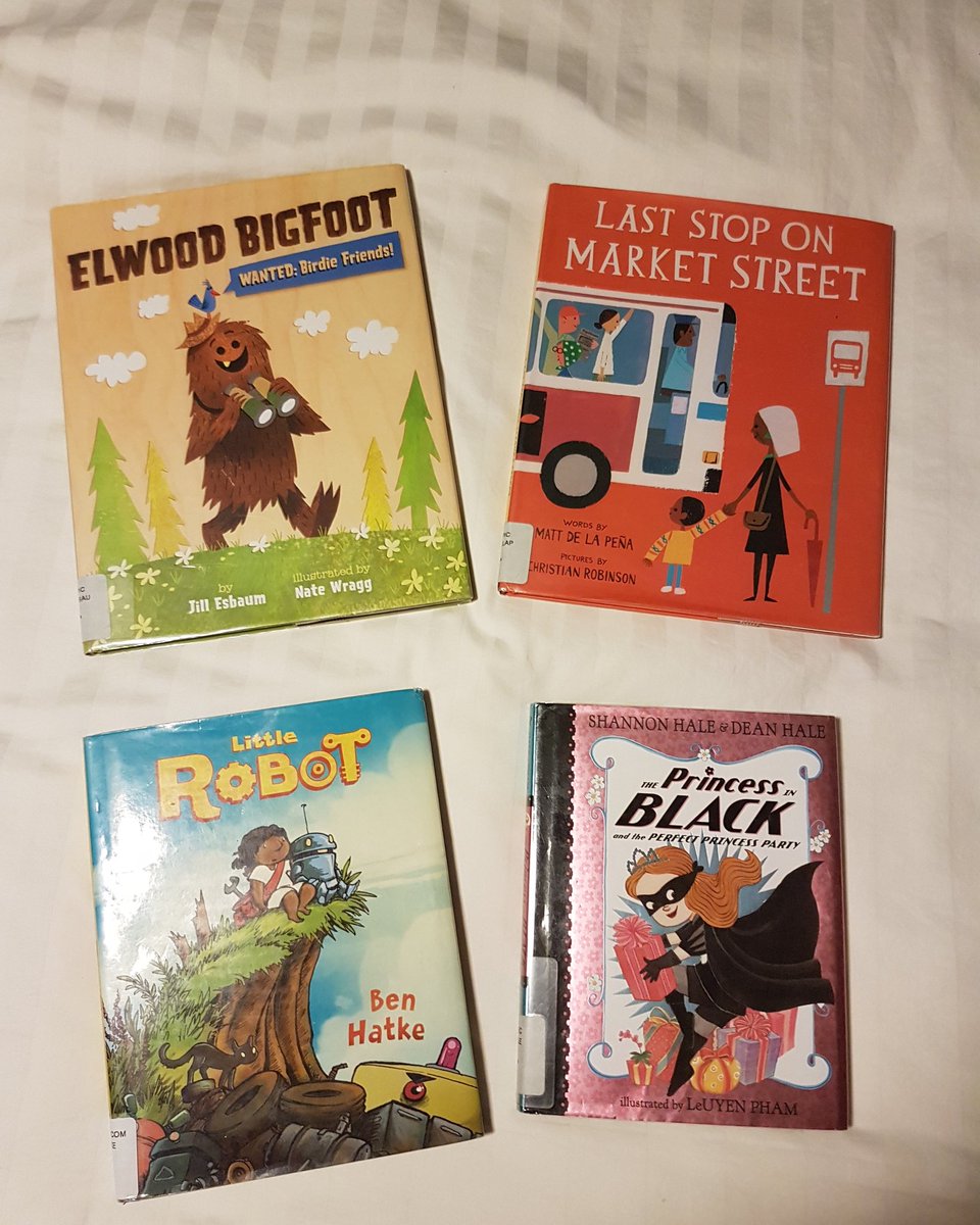 WCKCanada's tweet photo. More great books read &amp; returned to the @opl_bpo. I seriously can't get new books fast enough for these kids. Don't get me wrong, they watch a lot of shows and play a lot of video games too. But if I leave a pile of books on their beds, they will read every night. #WCKReadingList https://t.co/2nMYzEbFNI