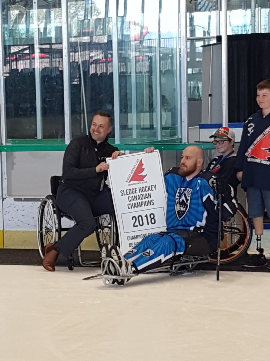 AlbertaSledge's tweet photo. Needless to say our last day was an amazing one for all as we took home our 3rd #CSHC Gold Medal & kept our #undefeated record of 14-0 for the last 3 years!! π₯π₯π₯
Congratulations to @CDol16 for receiving Player Of The Game!
#3peat #2016CSHCchamps #2017CSHCchamps #2018CSHCchamps https://t.co/hPw3MJ4KQg
