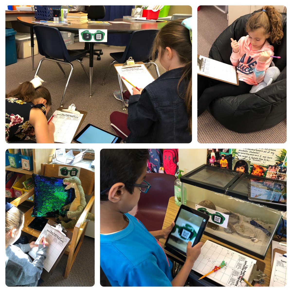 mrsprovencherFM's tweet image. We practiced noticing operation in math by answering double digit subtraction &amp;amp; addition sentences! @MrsFreysClass shared a really neat QR Scanner math hunt with us!Students solved problems then used their QR scanners to check their answers! #fullermeadow #kidsdeserveit #mathhunt