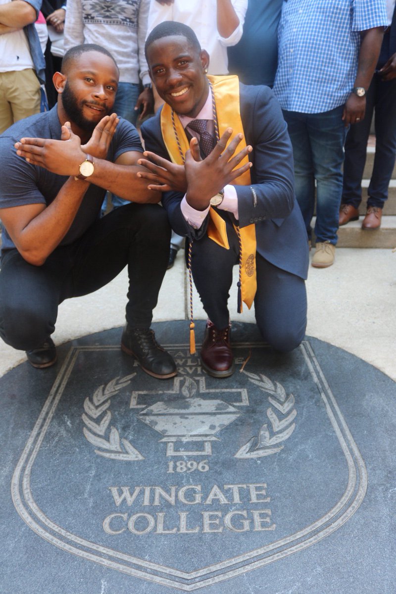 FindMeInTh3Sand's tweet photo. Thank you @WingateUniv for the many blessings and lessons! Forever a dog #OneDog 👨🏿‍🎓🐶 https://t.co/Tm1nfeah4h