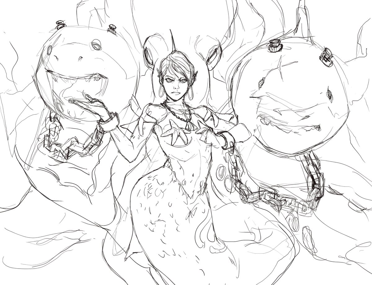 If i get to finish this, it'll looks dope

#mermaid #mermay #mermay18 #sketch 