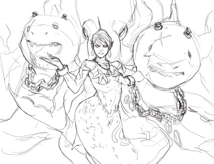 If i get to finish this, it'll looks dope

#mermaid #mermay #mermay18 #sketch 
