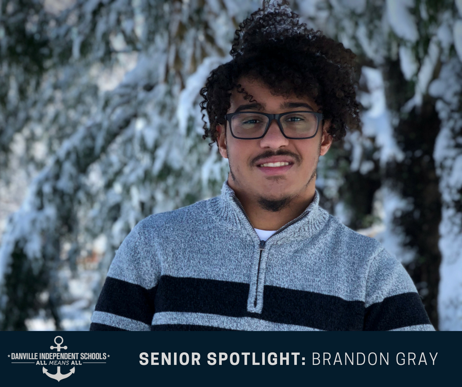 DanvilleSchools's tweet photo. .@Brandon_Gry will attend the @universityofky. While at DHS, he was a member of the marching band &amp; robotics club. Brandon is proud to have been on a world qualifying robotics team. His favorite Admiral memory is competing in the state finals with the marching band. #DHSSpotlight https://t.co/lHdr5ogVCi