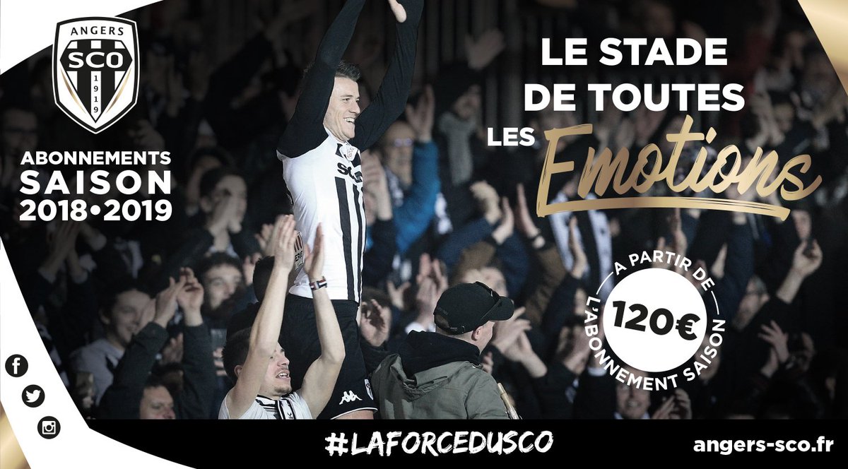 ComquestGO's tweet photo. Campagne d'abonnement @AngersSCO Saison 2018-2019 https://t.co/ouyM8XtszN