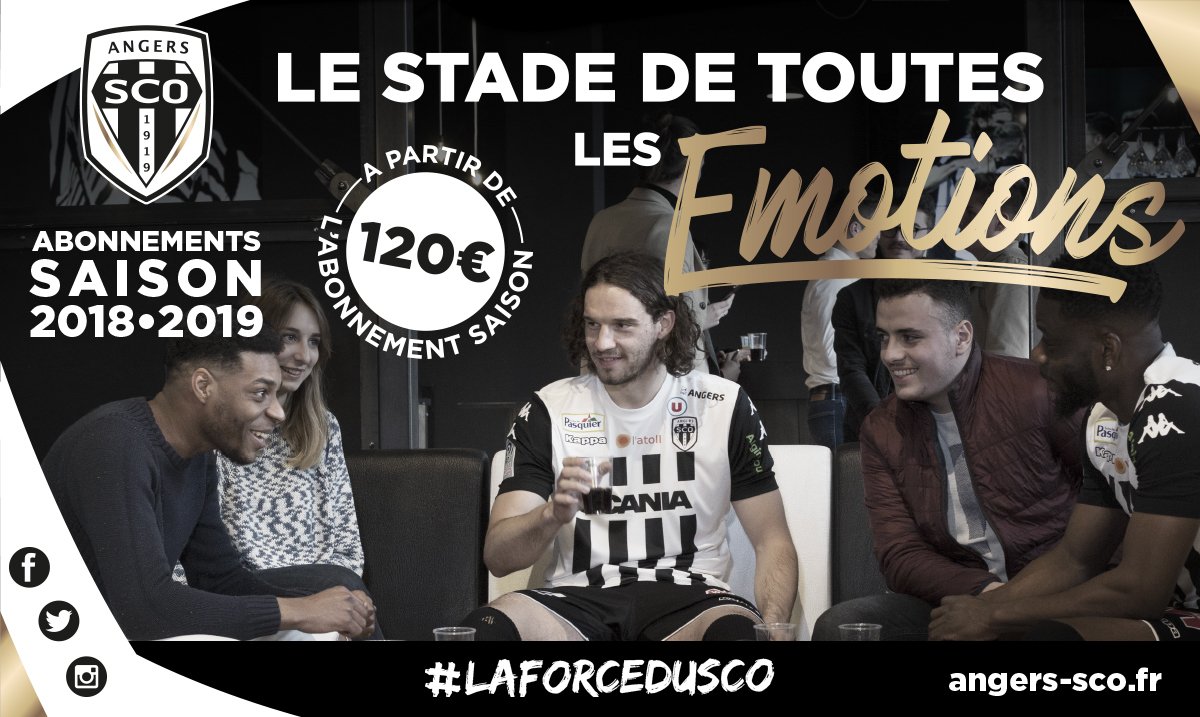 ComquestGO's tweet photo. Campagne d'abonnement @AngersSCO Saison 2018-2019 https://t.co/ouyM8XtszN