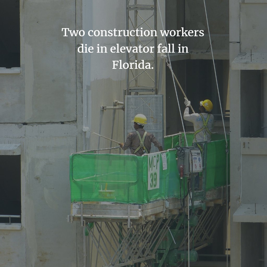 ElevatorWorld's tweet image. In today&apos;s news #podcast, @FOX47News reports on a #fatal fall in #Florida, @timesofindia says residents want #elevator safety equipment, @DailyMirror describes a rescue, @SchindlerNA wins work in #Vietnam and @TheUrbDev says a #Melbourne project is done. bit.ly/2rIVGZJ