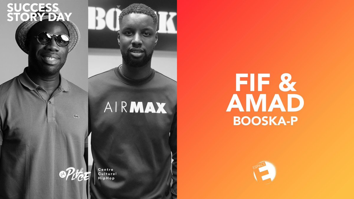 JmLOriginal's tweet photo. FIF & AMAD fondateurs de @booska_p seront les prochains entrepreneurs invités du #SuccesStoryDay du 24 mai @ La Place.
#LaPlaceHipHop #EspaceE #HipHop #media #Conference #entrepreneur #entreprenariat
#SuccesStory #booskap https://t.co/dWhysk18ku