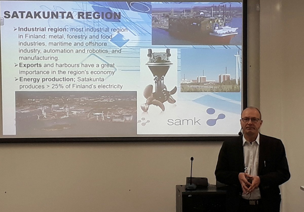 Arene_ry's tweet photo. UASnet conference FUTURE LEARNING AND INNOVATION just started with president @JKKamari
welcoming words @SatakunnanAMK #ammattikorkeakoulut @UASNET_EU #YlpeästiAMK #RDI #futurelearning #research #developing #innovation https://t.co/iu5tTQhluu