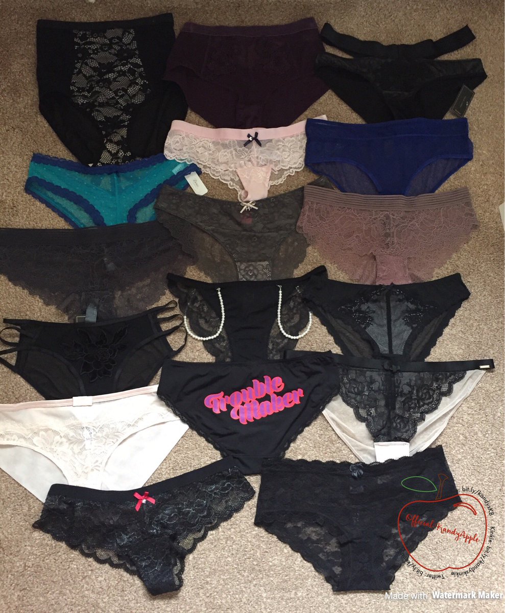 KandyApple_69's tweet photo. All available #panties &amp; #thongs any order comes with a FREE #pussypop or #asspop while stock lasts 😘 

#usedpanties #usedpantiesforsale #wornpanties #dirtypanties #pantyfetish #pantysniffer https://t.co/H83mtaEsjZ