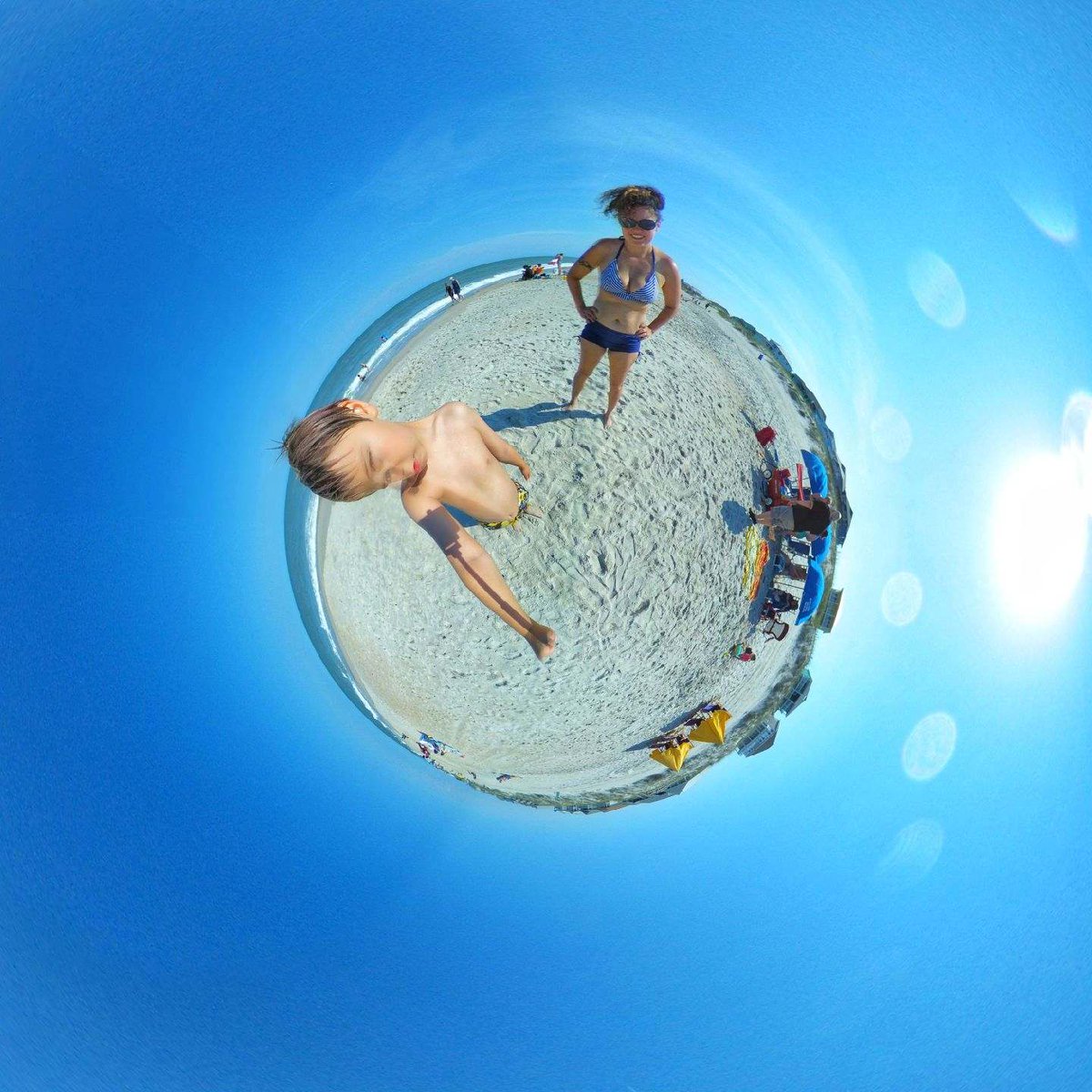JannahLorene's tweet photo. Nick and I on our tiny planet https://t.co/a7txXAq3rz