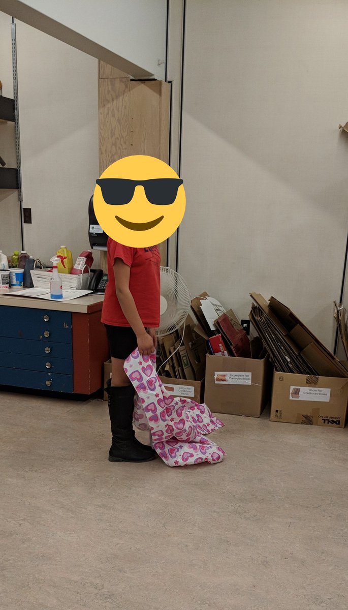 noelle_pepin's tweet photo. The stages and testing of making, three students were making a kite and decided to make use of our fan. https://t.co/LAPWvLHMaP
