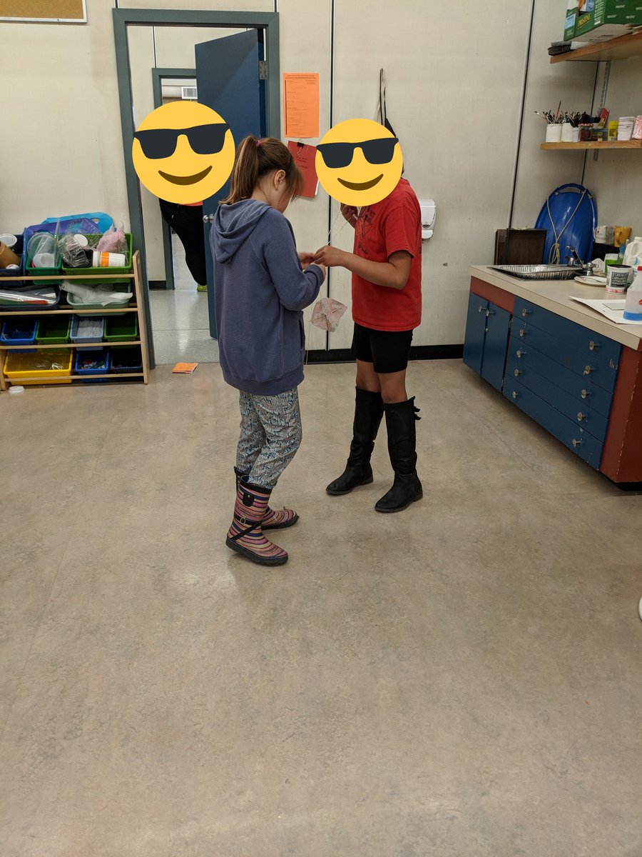 noelle_pepin's tweet photo. The stages and testing of making, three students were making a kite and decided to make use of our fan. https://t.co/LAPWvLHMaP