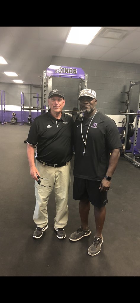 I want to say thanks to @coachbuddybrown for coming by and spending the afternoon with @TheMinorTigers🏈. It’s always great to see you coach! #MinorPride