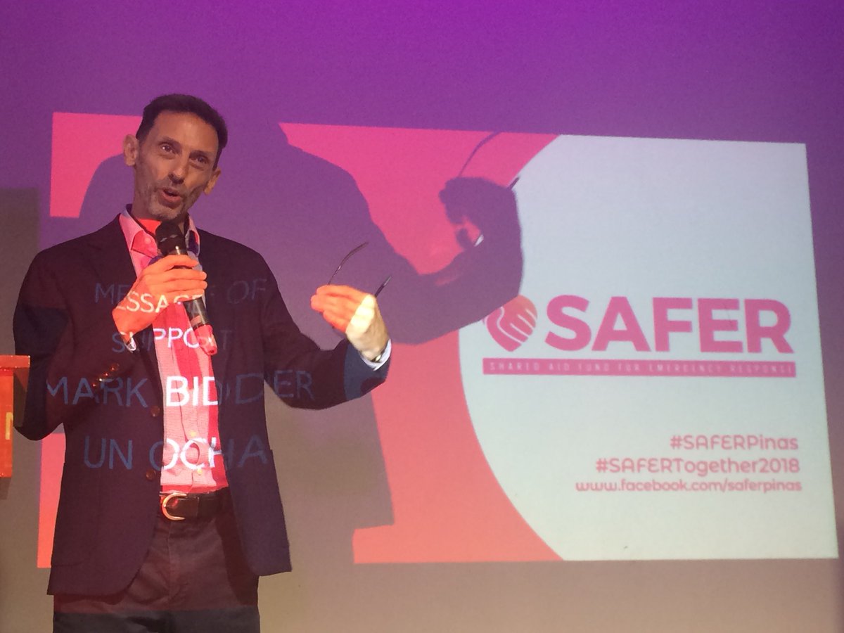 quigonjing's tweet photo. “It’s exciting to see the birth of something new...SAFER...this is truly an innovative platform...i have been looking forward to this launch ever since i first heard about this...this is a gamechanger...” -Mark Bidder, Head of OCHA #SAFERPinas https://t.co/PwQjC72ZAs