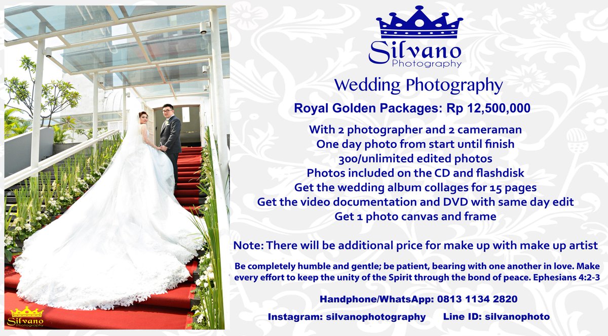 Rikiputra's tweet photo. Capture Your Wedding Day with Silvano Potography 

Contact Us: (Fast Respon) 
My official cellphone number of Silvano Photography, SMS and WhatsApp: 0813 1134 2820 
Line ID: silvanophoto 
Instagram: silvanophotography
Email: silvanophotography1988@gmail.com

#fotowedding https://t.co/liMoYQjePm