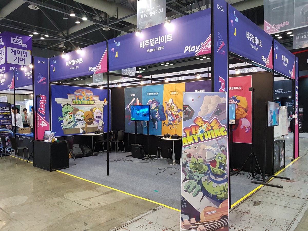 PlayVisualLight's tweet image. #ThrowAnything In #KINTEX
"2018 PlayX4 in Korea"

Check more info is on ThrowAnything !
Steam – store.steampowered.com/app/746660/Thr…

#VRgame #indiegame #HTCvive #Oculus #MR #Steam #Unity #KINTEX #PlayX4