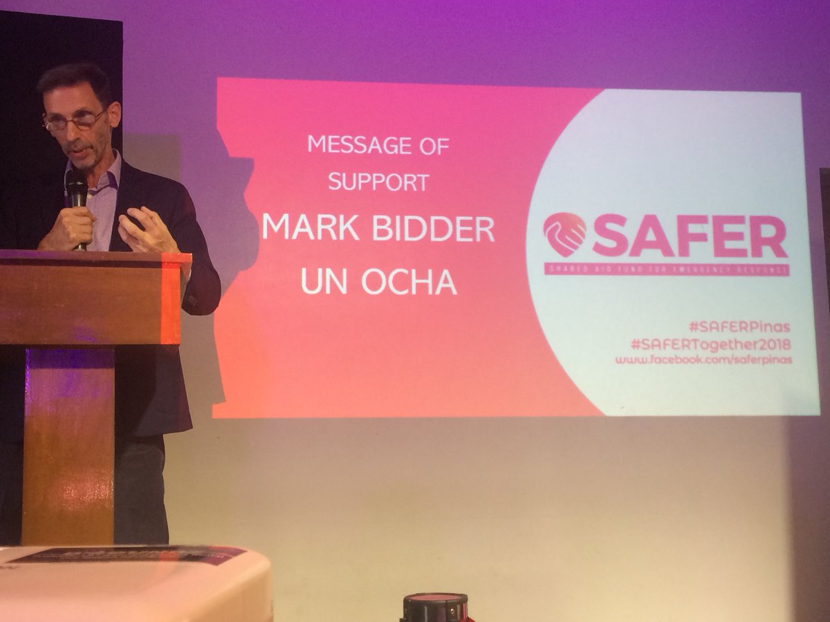 quigonjing's tweet photo. “SAFER is going to bring organizations together, contributors will see the results, the impact; the timing is right, we will work together to prepare for the typhoon season...” - Mark Bidder #SAFERPinas #SAFERTogether2018 https://t.co/GVVxrz6NoO