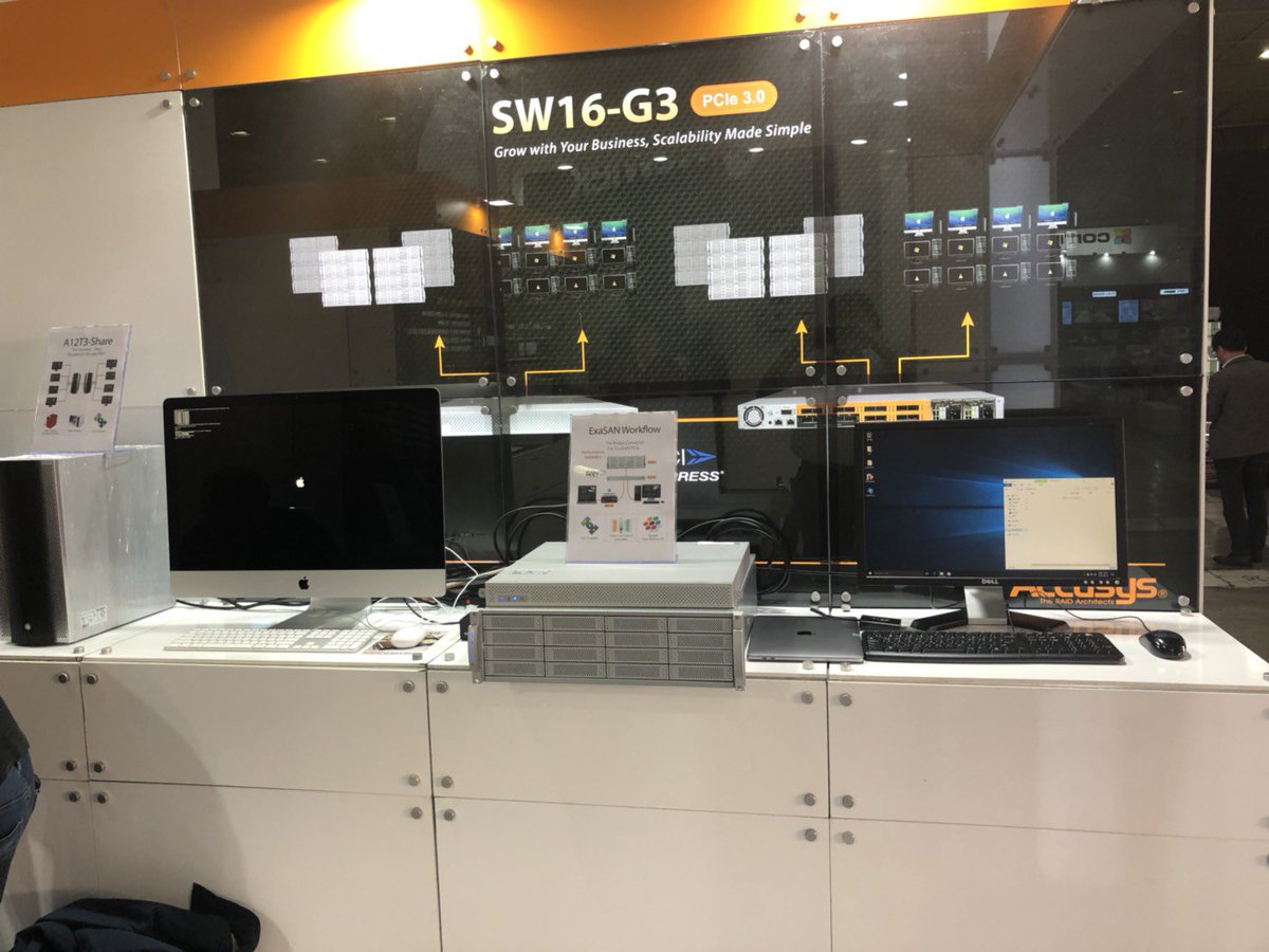 Meet us in Seoul at KOBA 2018!
● The #ExaSAN family of the portable B08S3-PS and the most scalable PCIe switch SW16-G3 and A16S3-PS.
#BoothC715 #thunderbolt3 #sharedstorage #PCIe3 #AccusysStorage #KOBA2018
