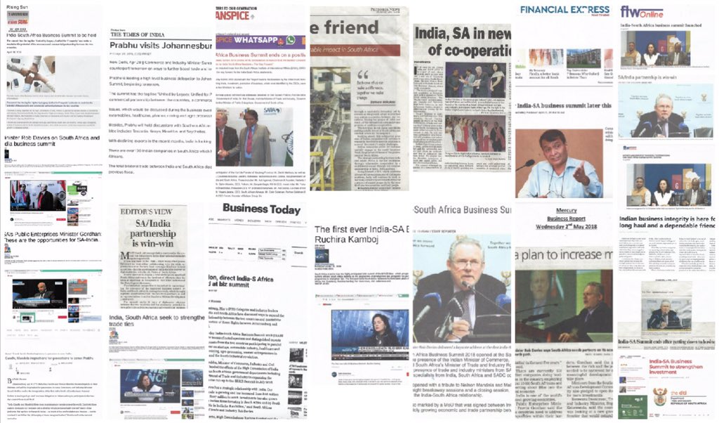 hci_pretoria's tweet photo. There was enormous traction wd media on our Business Summit.We trended at No 1 spot on social media for much of the day!
#NewIndia #INDSA18 https://t.co/eEW6mY8ptH
