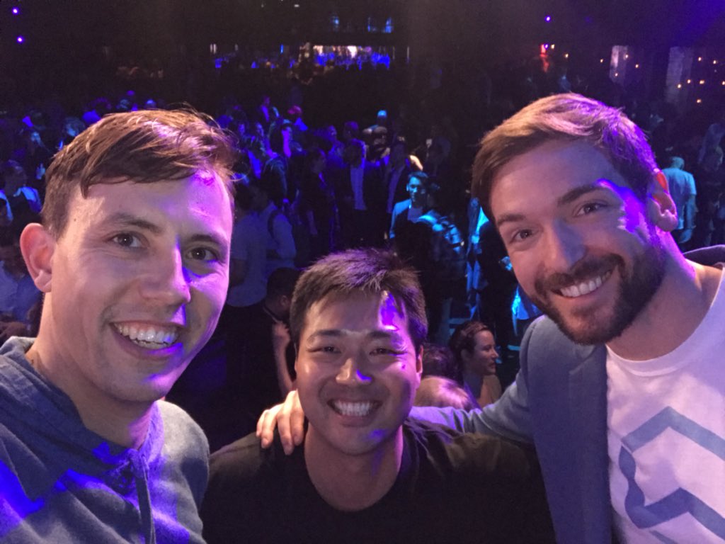 MattSpoke's tweet image. Great time tonight with @minhokim and @Dustin_Byington at #Consensus18