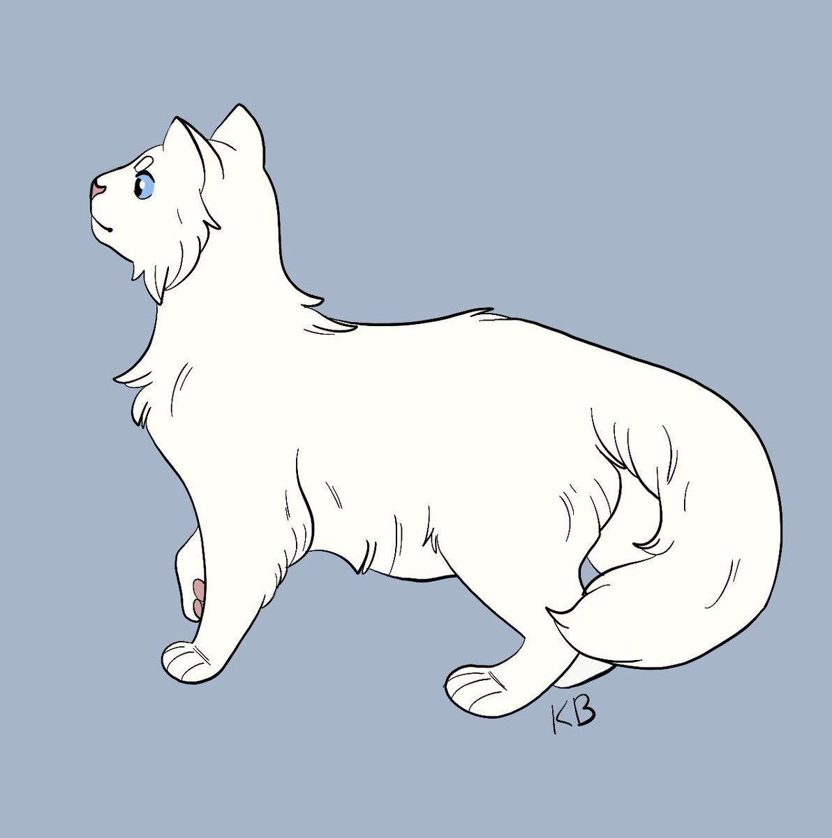 KeilidhBradley's tweet photo. Couldn’t work on my Cloudpaw MAP part tonight so here’s a doodle #cloudpaw #cloudtail #warriorcats https://t.co/qXSANIqIqL
