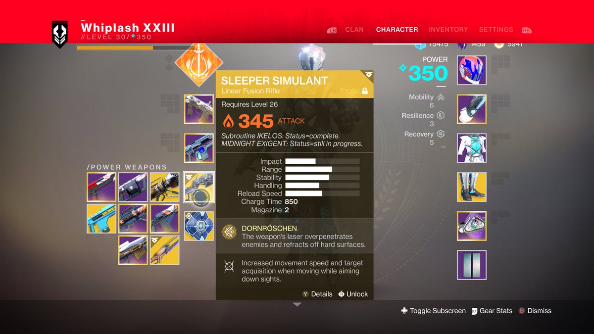 notloganhealy's tweet photo. Finally gotem! Now time to grind some competitive PvP ๐ @DestinyTheGame #SleeperSimulant #WorldlineZero https://t.co/KvDjfZFRG9