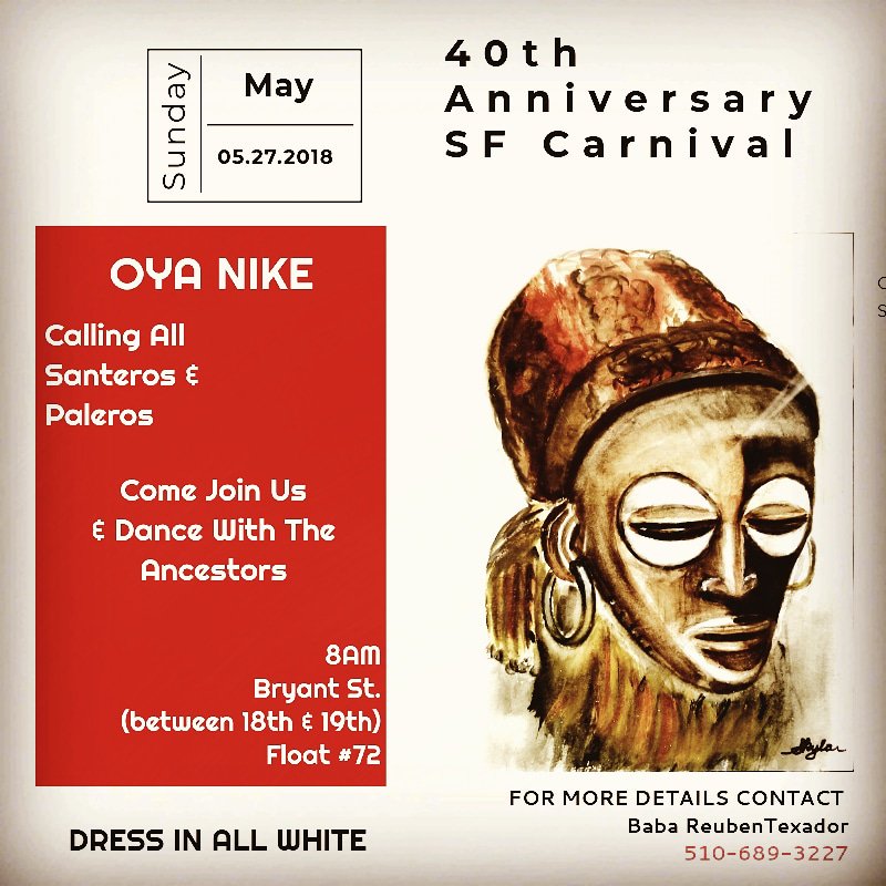 OyaNikeBotanica's tweet photo. Let's Go!!! 🥁💃🕺🔥 #IgniteItUPWithUS #CarnivalSF2018 #Roots #Drums #OyaNike #OyaNikeBerkeley #OyaNikeBotanica #SFCarnival #ONEFamily #UnaFamilia #BayArea #SF #Oakland #Berkeley https://t.co/mC5byvlVfd