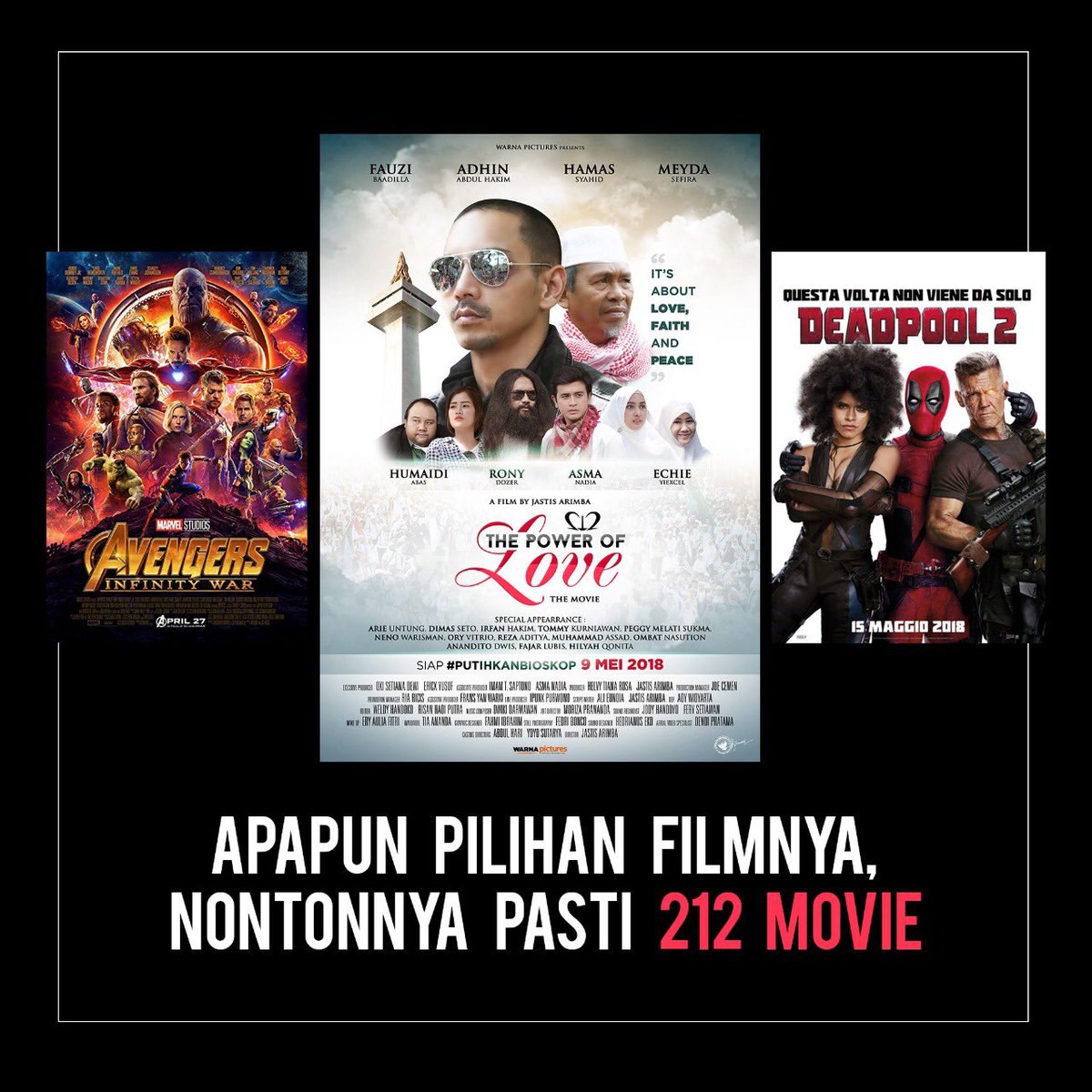 GIVE AWAY! Bagi-bagi novel dan kaus bertandatangan casts #212ThePowerofLove? 1. RT status ini 2. Follow <a href="/212movie/">hayyathemovie</a> 3. Unduh tiket kamu nonton HARI INI dan sedikit cerita or kesan. 4. Gunakan Hashtag #212ThePowerofLove dan mention kami. Boleh twit berkali-kali😀